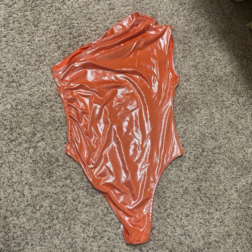 Shimmering Orange Bodysuit